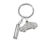 Depesche 0013720.24 Glamour Schlüsselanhänger aus Metall, Glücksbringer mit Herz, Schlüsselring und liebevoller Botschaft, zum Verschenken