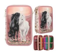 Miss Melody 3-fach Federtasche Blossom Pony