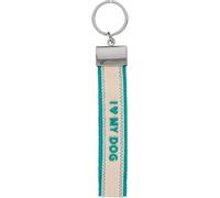 Depesche 0014196.116 Perfect Match - Schlüsselanhänger im bunten Design und der Aufschrift "I love my dog", aus strapazierfähigem Stoff, Schlüsselring mit Botschaft, zum Verschenken
