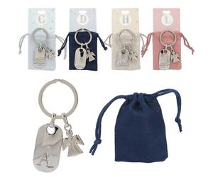 DEPESCHE 0118 Buchstaben Schlüsselanhänger mit Schutzengel, sortiert