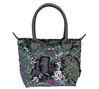 Depesche 10212 Handtasche mit Pailletten Trend Love, schwarz