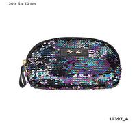 DEPESCHE 10397 Trend LOVE Kosmetiktasche Paillette Schwarz