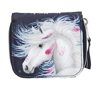 Depesche 10596 weißes Pferd Miss Melody Portemonnaie Geldbeutel blau