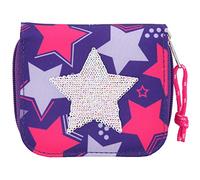 Depesche 10675 TOPModel Portemonnaie Geldbörse Streichpailletten Sterne lila