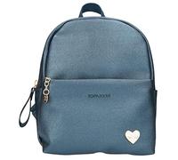 Depesche 10818 Rucksack aus Kunstleder TOPModel, blau, ca. 15 x 19,5 x 22,5 cm