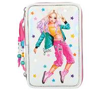 Depesche 10829 Federtasche mit 3 Reißverschlüssen und Stiften von Lyra, TOPModel Dance, ca. 7,5 x 13 x 20 cm