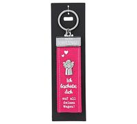 Depesche 10890.009 Schlüsselanhänger aus Filz, mit Schutzengel und Aufschrift, pink, ca. 15 cm