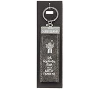 Depesche Schlüsselanhänger Schutzengel aus Filz - Ich beschütze dich beim Autofahren, grau (Verkauf durch ''Ideen von A-Z'' auf duo-shop.de)