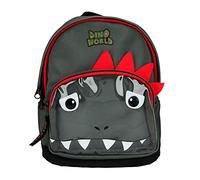 Depesche 11289 Rucksack, Dino World mit Dino Gesicht, olivgrün, ca. 27 x 23 x 10 cm groß, längenverstellbare Gurte, Rückenteil gepolstert, geräumiges Hauptfach, ideal für den Kindergarten
