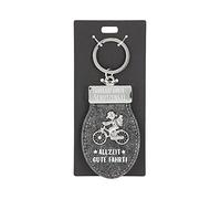 Depesche 11348-010 Schutzengel Schlüssel-Anhänger aus dunkelgrauem Filz und Metall, Glücksbringer als kleines Geschenk für die Liebsten unterwegs