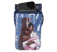 Depesche 11528 TOPModel - Handytasche im Moonlight-Design, dunkel-blaue Tasche fürs Smartphone zum Umhängen, mit 2 Fächern, ca. 15 x 11 x 1,5 cm groß