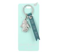 Depesche 11770-005 - Schutzengel Schlüsselanhänger aus Metall, Glücksbringer mit liebevoller Botschaft und Kunstlederband