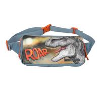 Depesche 11775 Dino World Roar - Crossbag mit Dino-Motiv, Rauchblaue Umhängetasche mit längenverstellbarem Tragegurt