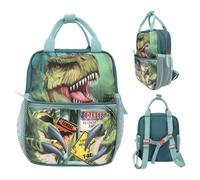 Depesche Rucksack Dino World DANGER für Kinder Dunkelgrün Trex Motiv 11778