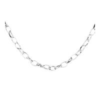Depesche 11783-002 Halskette aus mittelgroßen Links, versilbert, variabel in der Länge tragbar (42 cm + 5 cm), ideal als kleines Geschenk