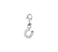 Depesche 11785-041 Charms Express yourself - Anhänger für Halsketten und Armband, Hufeisen, versilbert, als kleines Geschenk