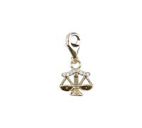 Depesche 11785-068 Charms Express yourself - Anhänger für Halsketten und Armband, Waage, vergoldet, als kleines Geschenk