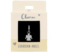 Depesche 11785-075 Charms Express yourself - Anhänger für Halsketten und Armband, Schutzengel, versilbert, als kleines Geschenk