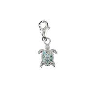 Depesche 11785-084 Charms Express yourself - Anhänger für Halsketten und Armband, Schildkröte, versilbert, als kleines Geschenk