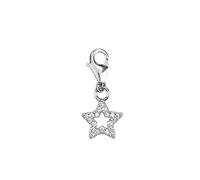 Depesche 11785-086 Charms Express yourself - Anhänger für Halsketten und Armband, Stern, versilbert, als kleines Geschenk