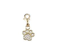 Depesche 11785-097 Charms Express yourself - Anhänger für Halsketten und Armband, Pfote, vergoldet, als kleines Geschenk