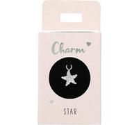 Depesche 11834-040 Charm Stern, versilberter Anhänger für Halsketten, Armband und Ohrringe, ideal als kleines Geschenk