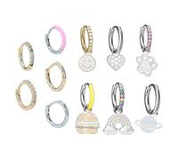 Depesche 11834-053 Charm Flamingo, vergoldeter Anhänger für Halsketten, Armband und Ohrringe, ideal als kleines Geschenk