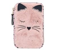 Depesche 11876 Princess Mimi 2-fach Federtasche Katze Fell, ca. 19 x 12 x 5,5 cm
