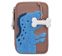 Dino World 2-fach Federtasche braun