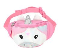 Depesche 12224 Princess Mimi - Fanny Pack Rosa für Kinder, Motiv Einhorn mit Ohren und Horn, verstellbare Umhängetasche, Mehrfarbig