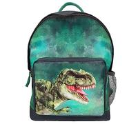 Depesche 12476 Dino World - Rucksack in Grau für Kinder mit T-Rex Motiv, Tasche mit verstellbaren Trägern