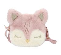 Depesche 12574 Princess Mimi Wild Forest - Umhängetasche mit Plüsch, Reh-Gesicht und Ohren, Täschchen mit Reißverschluss, 16