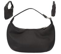 Depesche 12622 TOPModel City Girls - Kleine Handtasche in Schwarz, Täschchen in Leder-Optik mit kurzem Tragegriff