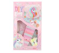 Depesche 12666 Ylvi - DIY Taschen Set zum Basteln einer Umhängetasche, Bastelset mit Filz-Zuschnitten, Fäden und Anleitung, Rosa