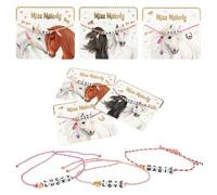 DEPESCHE 12668 Miss Melody Armband Textil mit Statement, sortiert