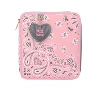 Depesche 12766 Miss Melody Bandana - Gefüllte 2-Fach Federtasche mit Bandana-Muster, rosa Federmappe mit Buntstiften, Lineal, Schere uvm.