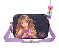 Depesche 12771 TOPModel Night Light - Umhängetasche in Dunkelblau mit Model-Motiv, Tasche mit verstellbarem Schultergurt