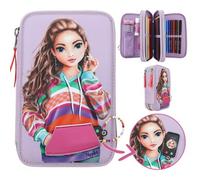 Depesche 3-Fach Federtasche mit appliziertem Smartphone TOPModel Joy lila
