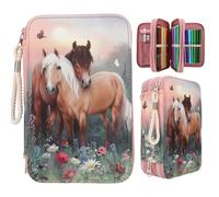Depesche 12869 Miss Melody 3-Fach Federtasche FLOWERS