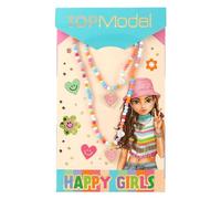 Depesche TOPModel - Ketten- und Armband-Set JOY, bunt mit Perlen & Herzanhänger (0413036)