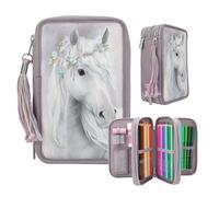 DEPESCHE 13126 Miss Melody 3 Fach Federtasche FANTASY HORSE