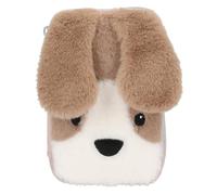 Depesche 13127 Princess Mimi Milo - Gefüllte 2-Fach Federtasche in Rosa, mit Hunde Motiv und Schlappohren, Federmappe mit Buntstiften, Lineal, Schere uvm.