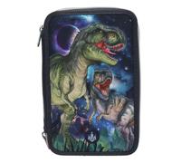 Depesche 13131 Dino World 3 Fach Federtasche LED GALAXY