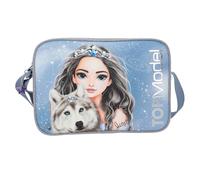 Depesche 13152 TOPModel Wolf-Umhängetasche in Dunkelblau, mit Model Motiv, Sternen und Glitzer, Tasche mit verstellbarem Schultergurt, Mehrfarbig