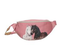 Depesche 13188 Miss Melody Dusty Rose - Kleine Crossbodybag in Altrosa, mit Pferde Motiv, Umhängetasche mit längenverstellbarem Tragegurt