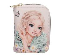 Depesche Portemonnaie TOPModel Summer Feeling – Rosa, Model- und Blumenmotiv, Klettverschluss