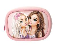 Depesche 13537 TOPModel - Kosmetiktasche Beauty and Me In Rosa, mit Model Motiv, Täschchen aus weichem Neopren-Stoff