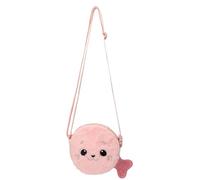 Depesche 13727 Princess Mimi Robby - Kleine Umhängetasche in Rosa, mit Robben Motiv, Plüsch und apllizierten Flossen, Handtasche mit längenverstellbarem Tragegurt