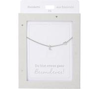 Depesche 13895.16 Halskette mit Buchstabe L und Herz, versilbert, variabel in der Länge tragbar (42 cm + 5 cm), als Geschenk oder kleine Aufmerksamkeit