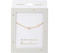 Depesche 13895.21 Halskette mit Buchstabe N und Herz, vergoldet, variabel in der Länge tragbar (42 cm + 5 cm), als Geschenk oder kleine Aufmerksamkeit